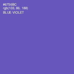 #6756BC - Blue Violet Color Image